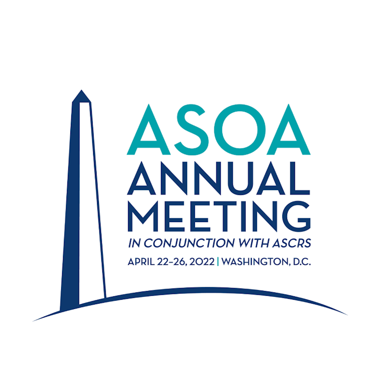 ASOA Annual Meeting in conjunction with ASCRS April 22-26, 2022 in Washington, D.C.