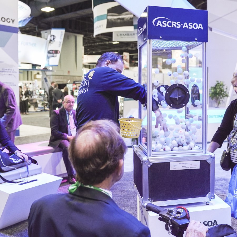 Exhibit hall at the ASCRS ASOA Annual Meeting