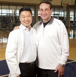 Coach K and Terry Kim