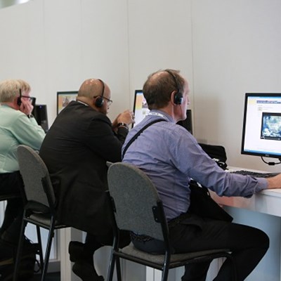 Doctors listening to Saturday session